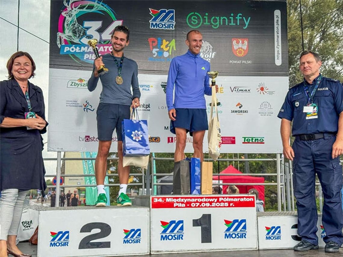 Sierż. szt. Adrian Kępka, z pasją do biegania z medalami na półmaratonie!