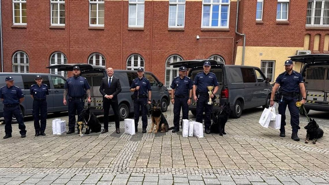 Sławieński policjant na zawodach