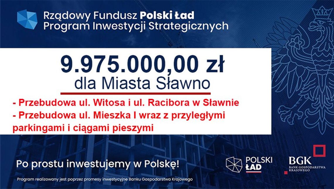 Sławno: 10 mln na drogi, chodniki i parkingi