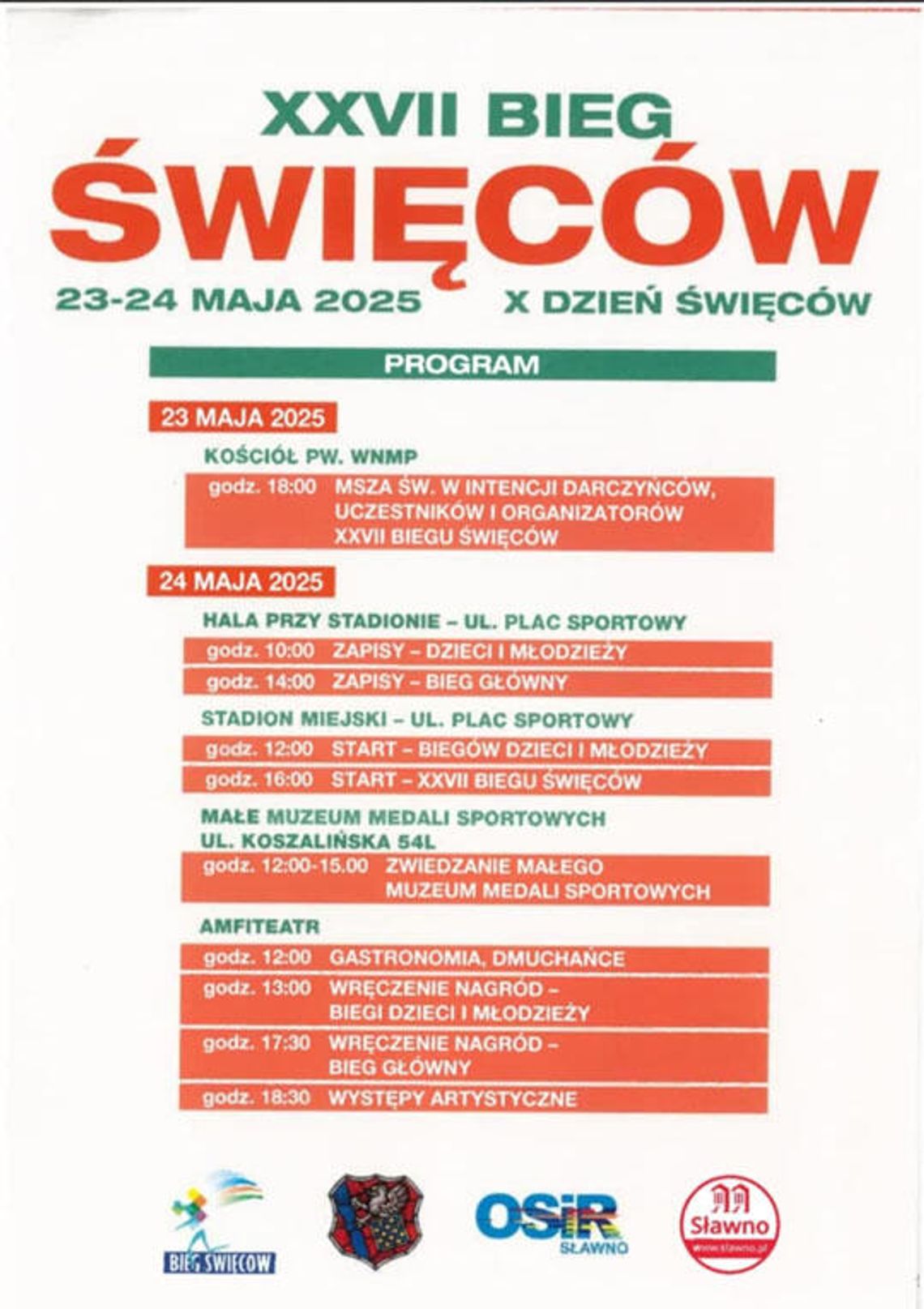 Sławno:  Bieg Święców