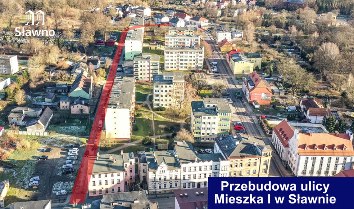 Sławno: Firma Krężel z Kobylnicy przebuduje ulice Mieszka I.