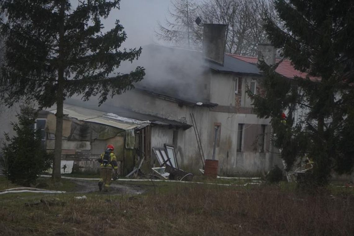 Sławno Groźny pożar na Przylaskach