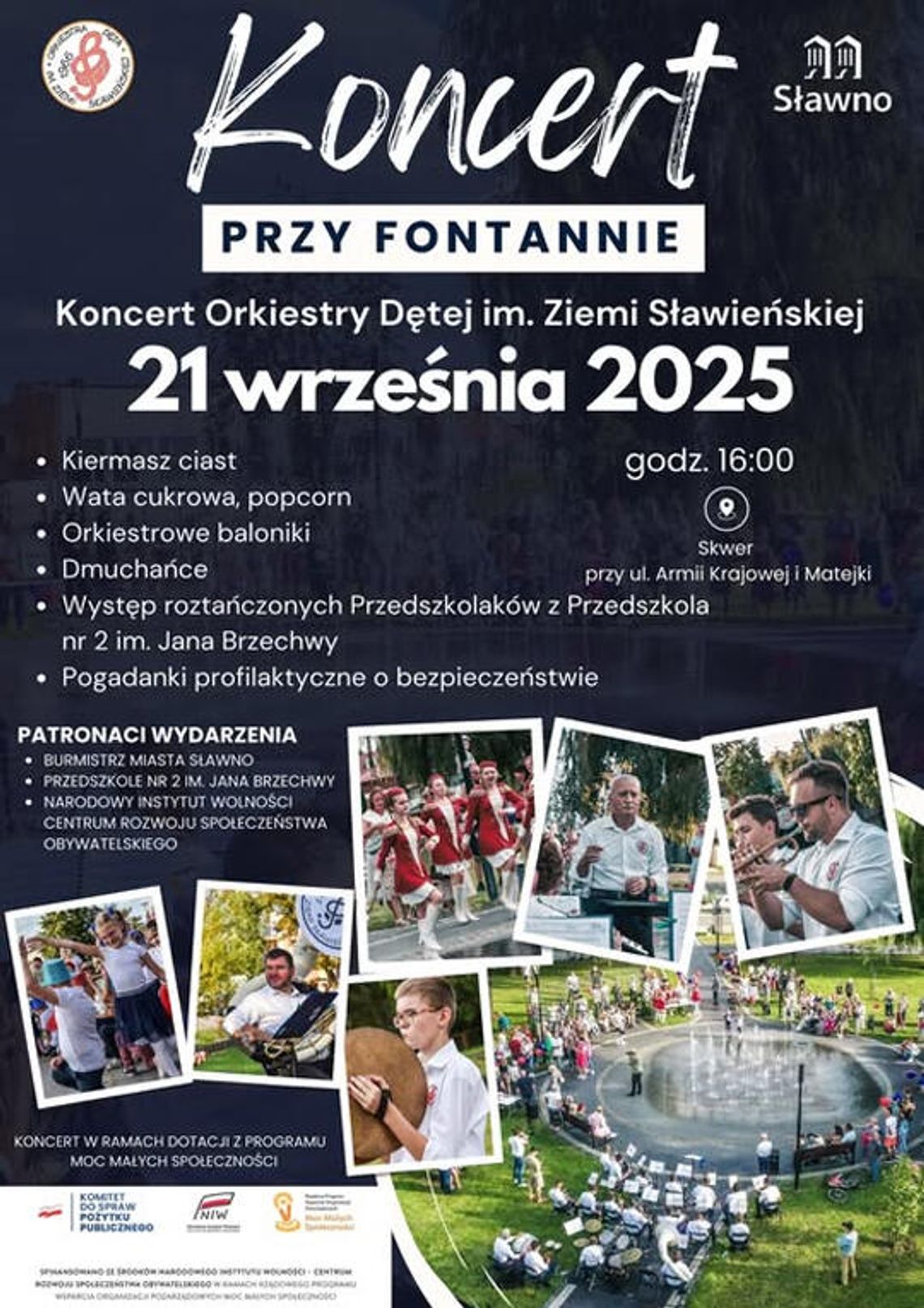 Sławno: Już w niedzielę - Koncert Przy Fontannie