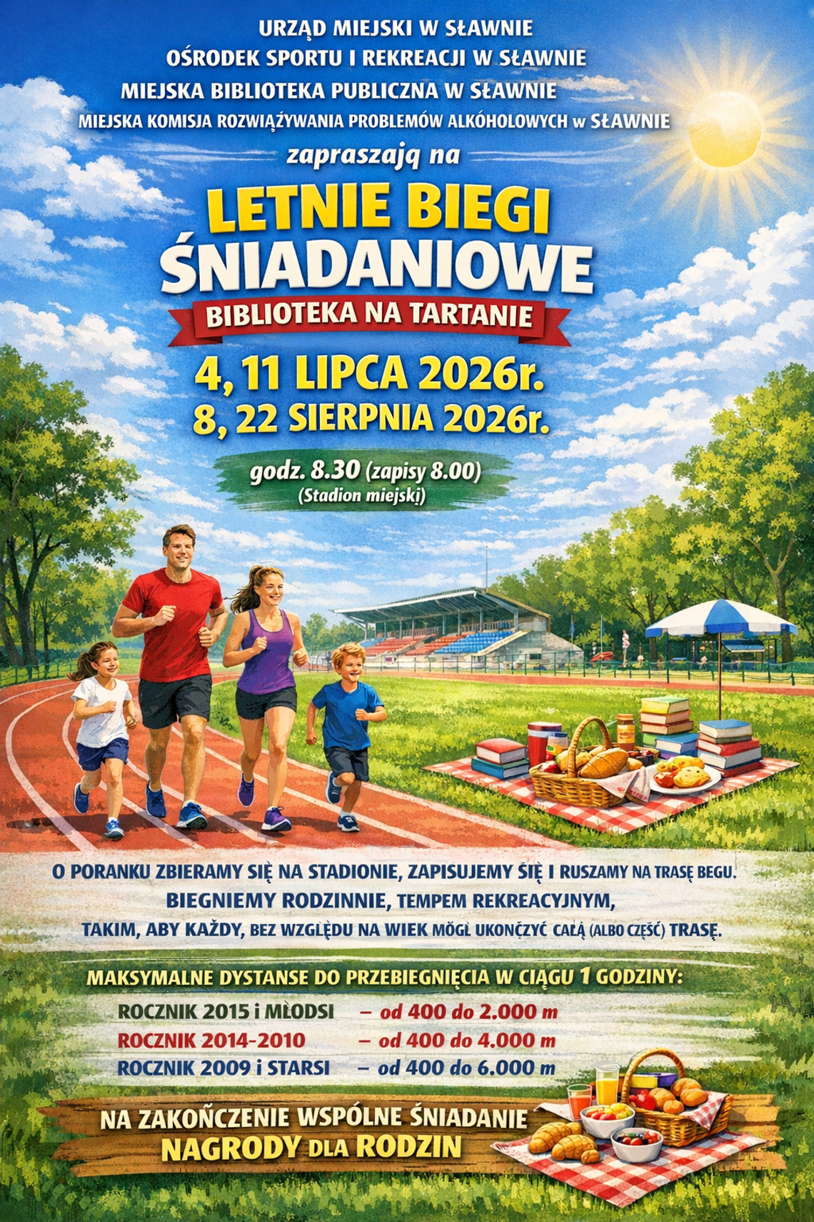 Sławno: Letnie Biegi Śniadaniowe 2026