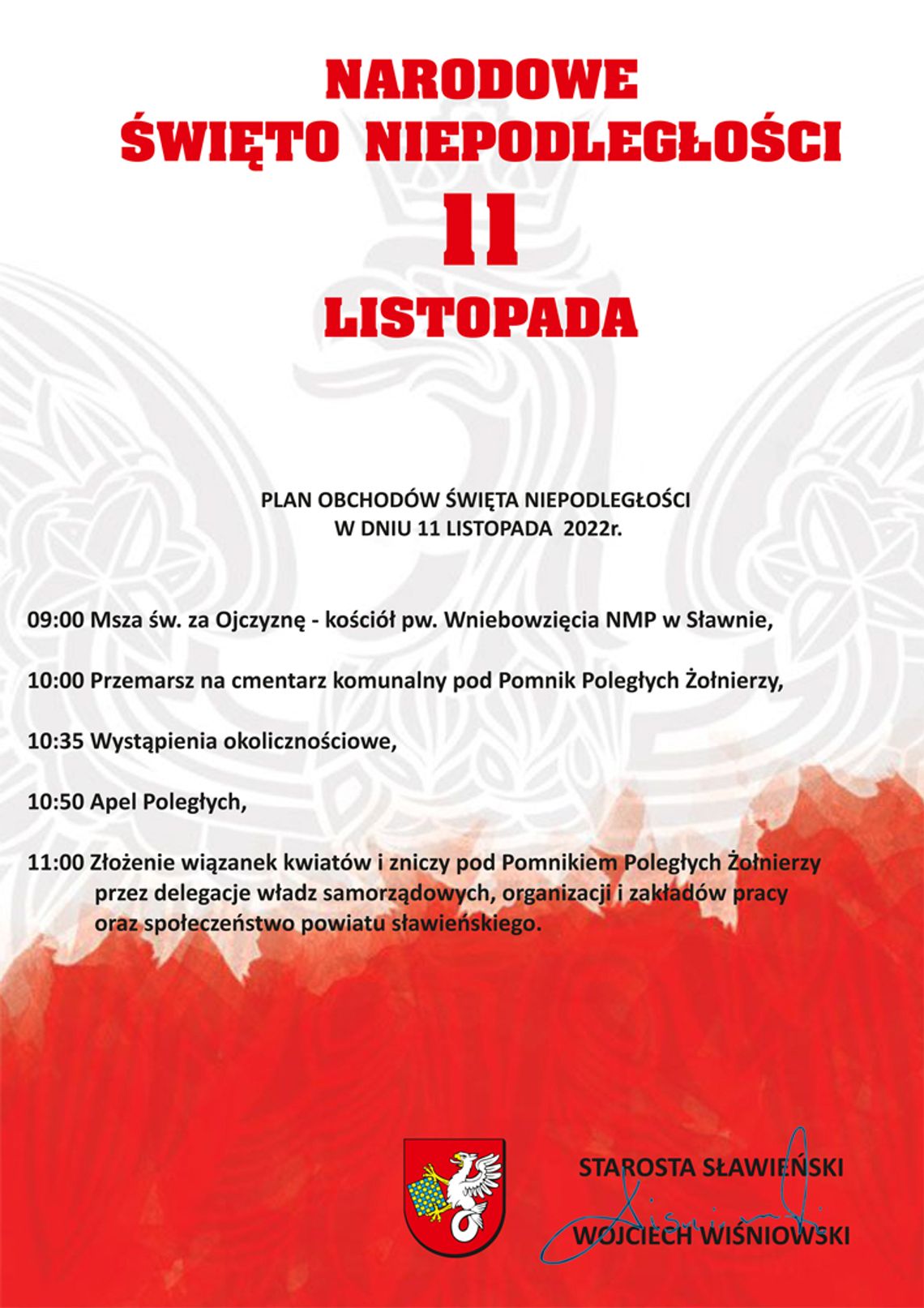 Sławno: Narodowe Święto Niepodległości - program