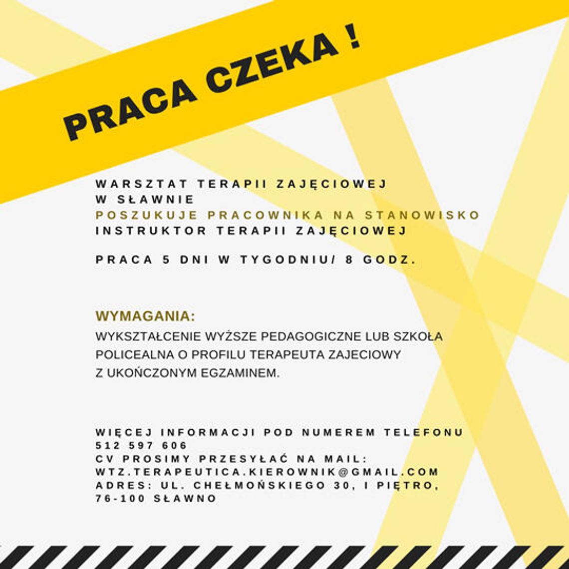 Sławno: Praca czeka!