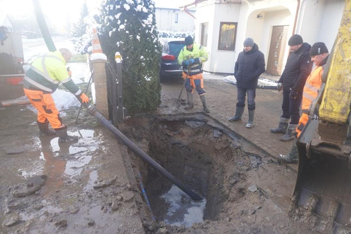 Sławno  Rury w zimie pękają...