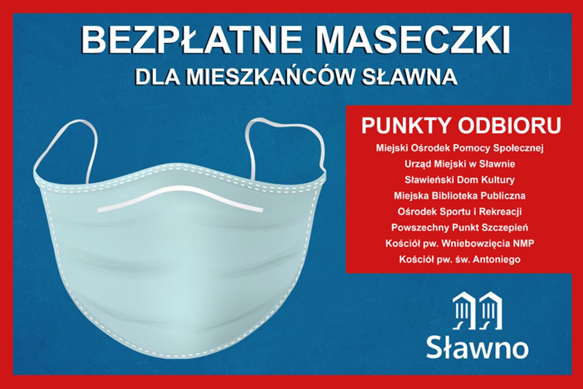 Sławno: Urząd Miasta rozdaje maseczki