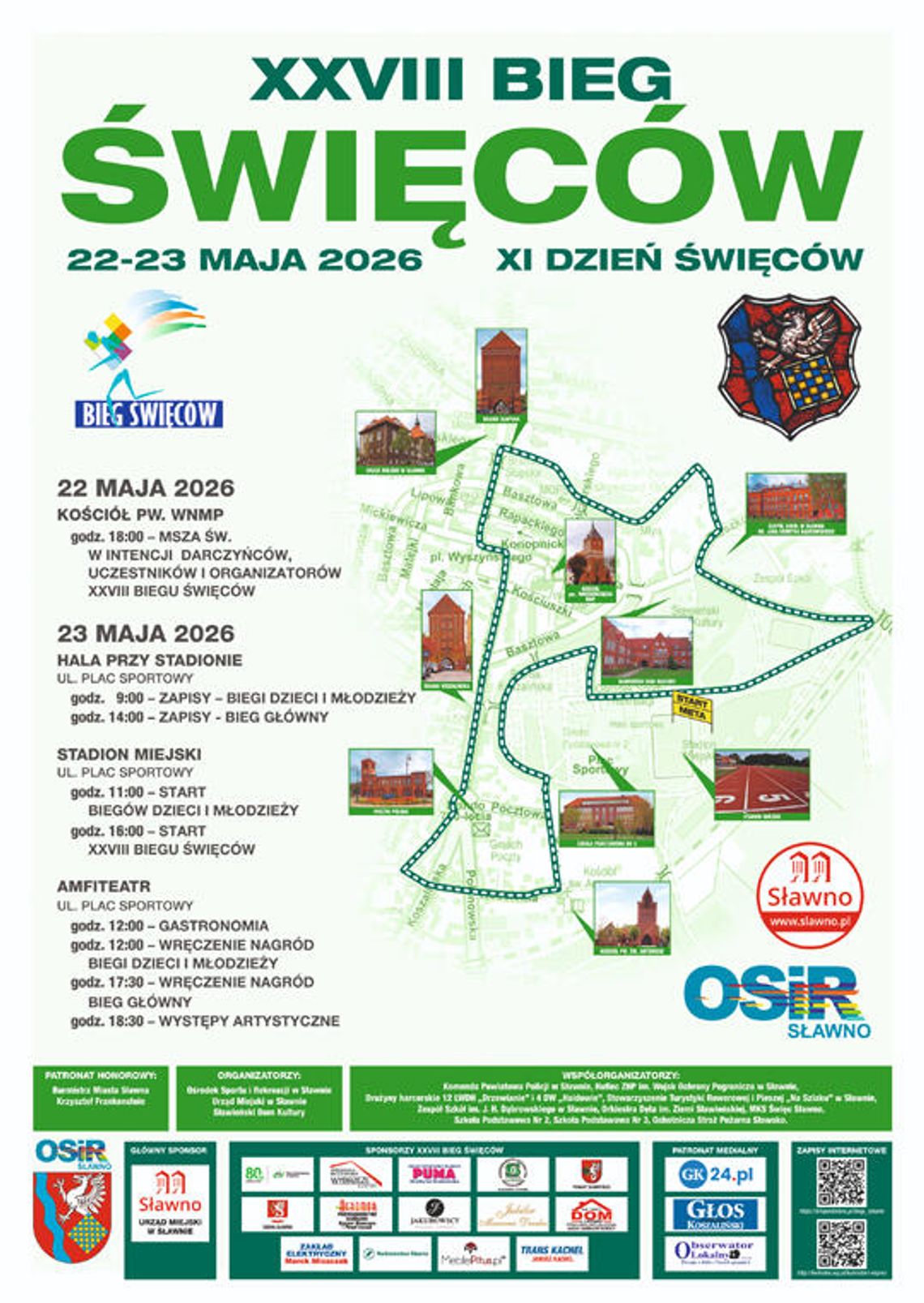 Sławno: XXVIII BIEG ŚWIĘCÓW już w sobotę 21 maja br. Sławno: XXVIII BIEG ŚWIĘCÓW już w sobotę 21 maja br.
