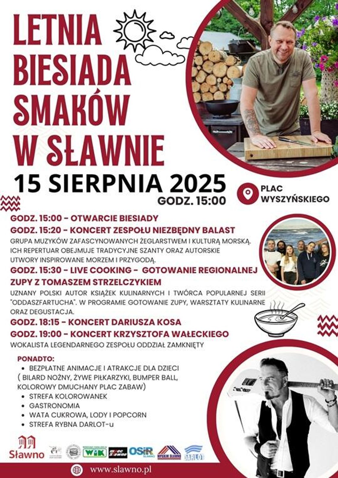 Sławno: zaproszenie na Letnią Biesiadę Smaków Sławno: zaproszenie na Letnią Biesiadę Smaków
