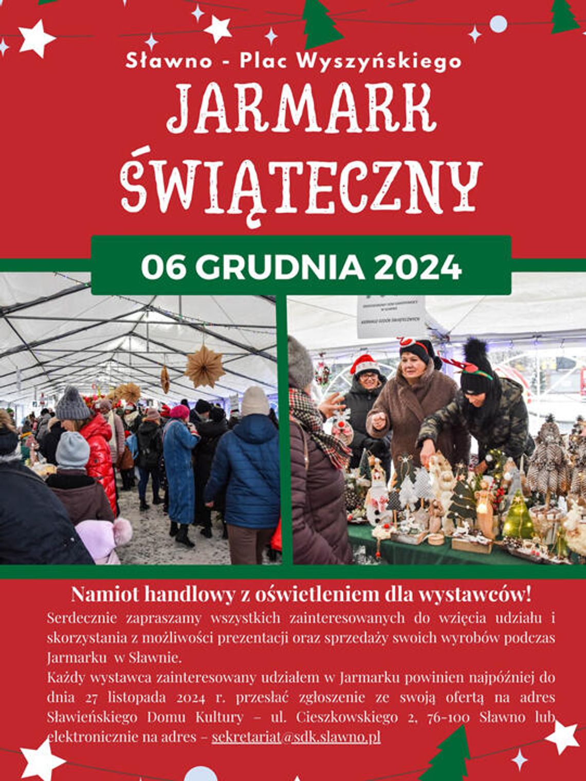 Weź udział w Jarmarku Świątecznym w Sławnie