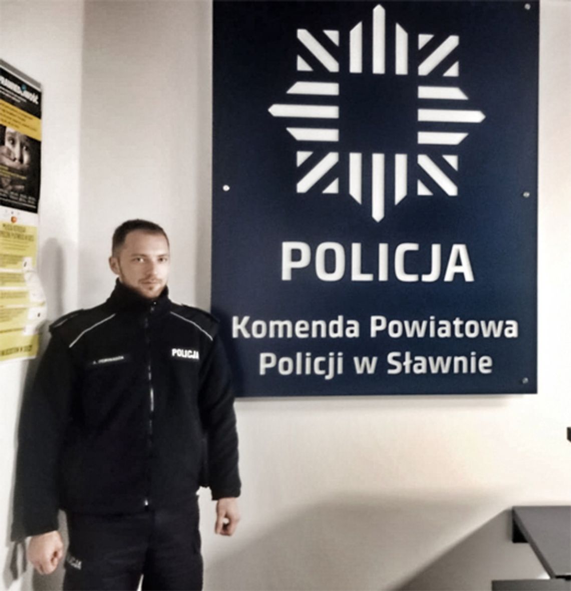 Słuchacz Szkoły Policji w Słupsku zatrzymał poszukiwanego 17-latka