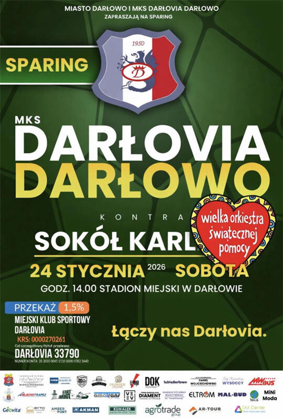 Sparing Darłovi Darłowo z Sokołem Karlino.
