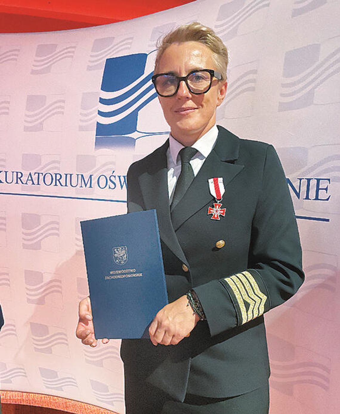 Srebrny Gryf Zachodniopomorski dla Magdaleny Miszke Srebrny Gryf Zachodniopomorski dla Magdaleny Miszke