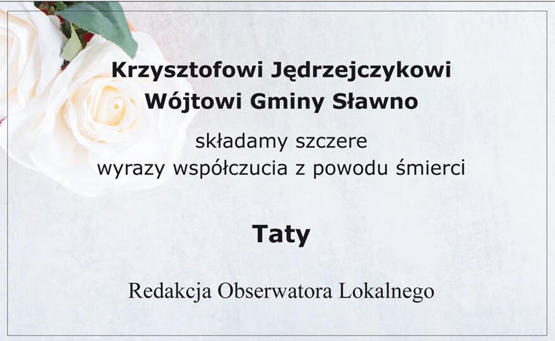 Szczere wyrazy współczucia