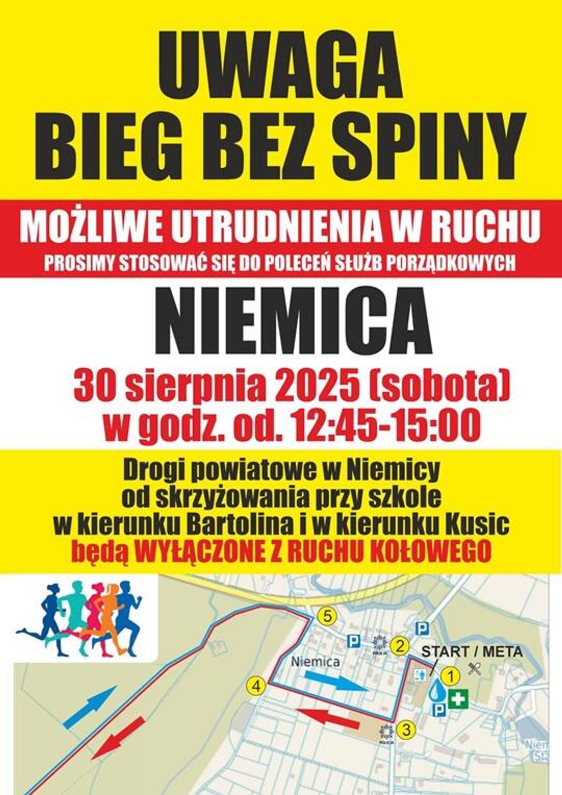Utrudnienia na drodze w Niemicy Utrudnienia na drodze w Niemicy