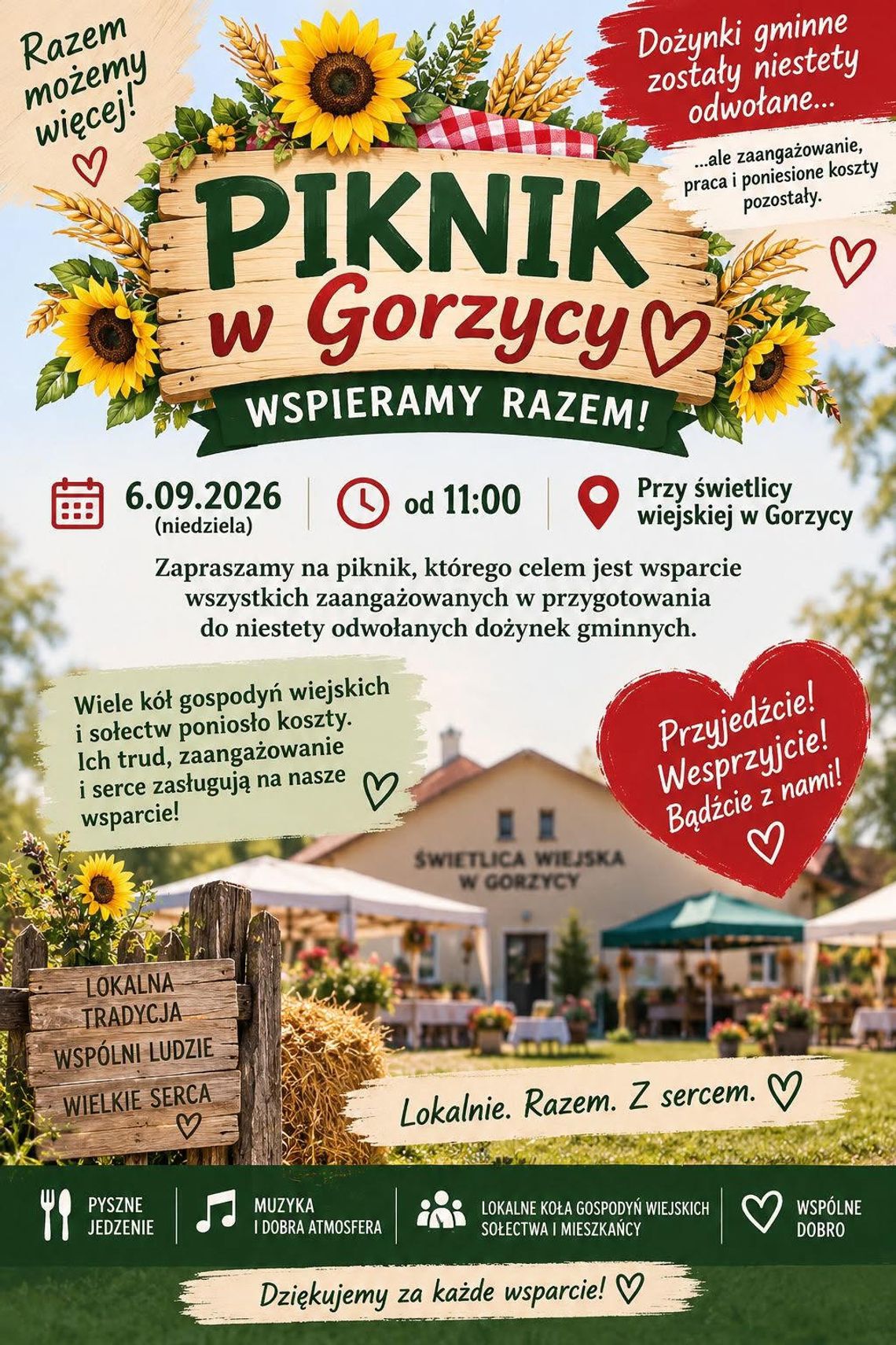 W niedzielę (4.09) Sołectwo Gorzyca zaprasza na Piknik Rodzinny W niedzielę (4.09) Sołectwo Gorzyca zaprasza na Piknik Rodzinny