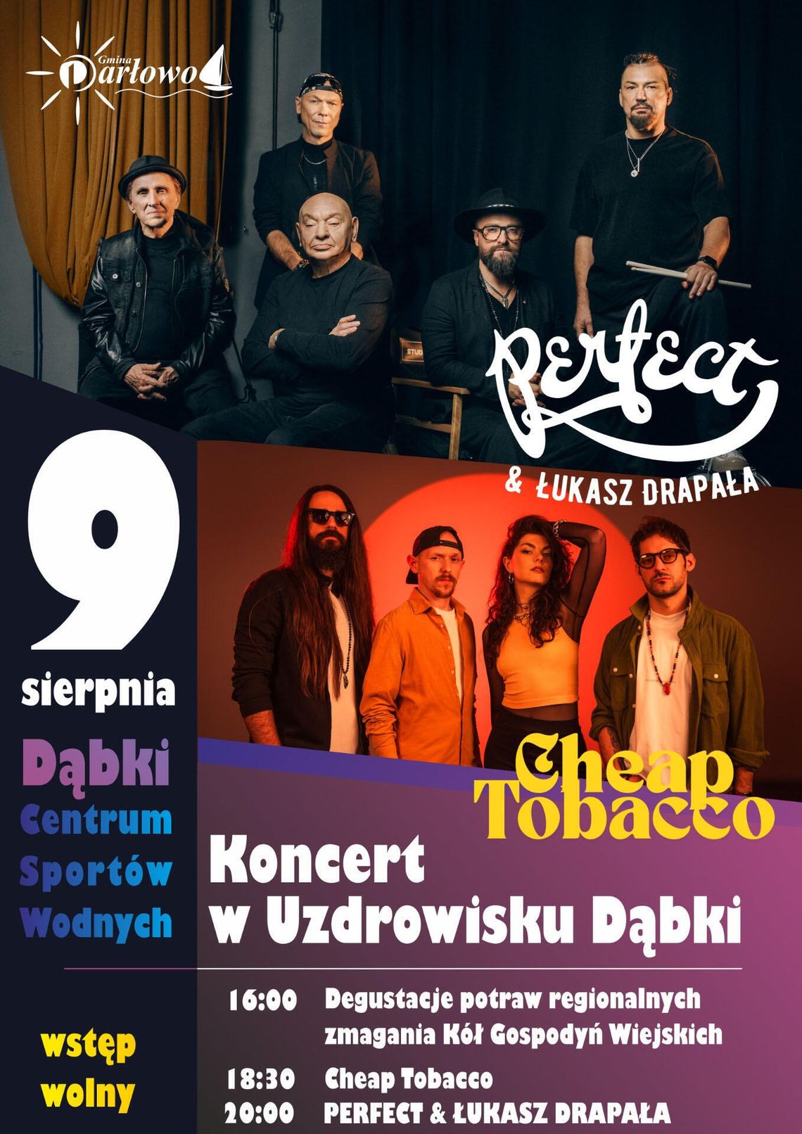 Weekend pełen atrakcji w Gminie Darłowo. Latawce, regionalne smaki i koncert Perfect & Łukasza Drapały Weekend pełen atrakcji w Gminie Darłowo. Latawce, regionalne smaki i koncert Perfect & Łukasza Drapały