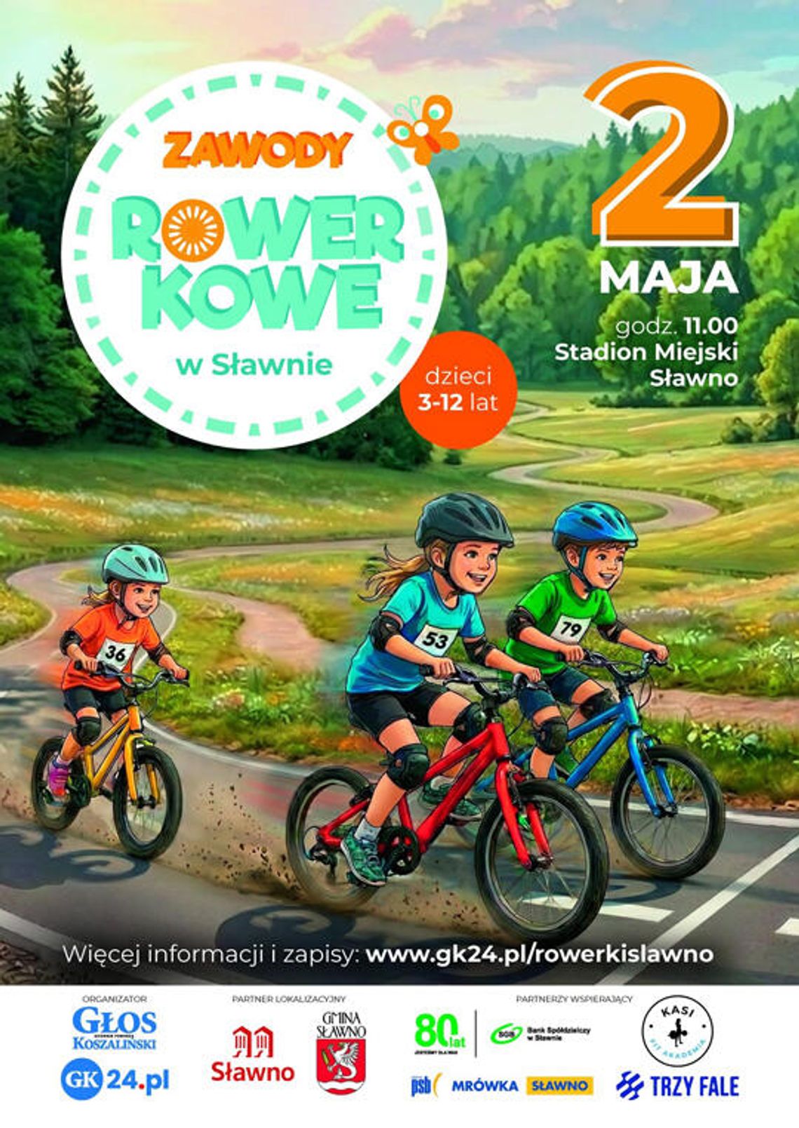 Zawody Rowerkowe dla dzieci w Sławnie już dziś.