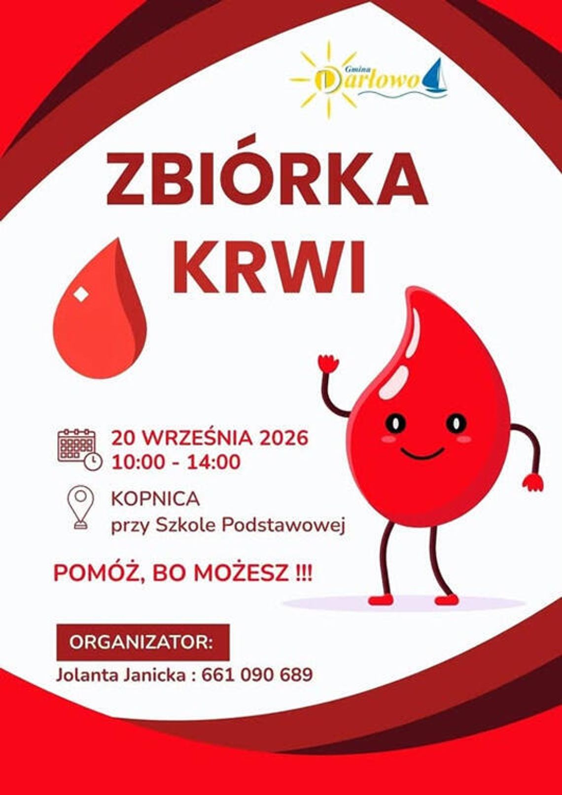 Zbiórka krwi w Kopnicy już 20 września. Organizatorzy apelują o udział! Zbiórka krwi w Kopnicy już 20 września. Organizatorzy apelują o udział!