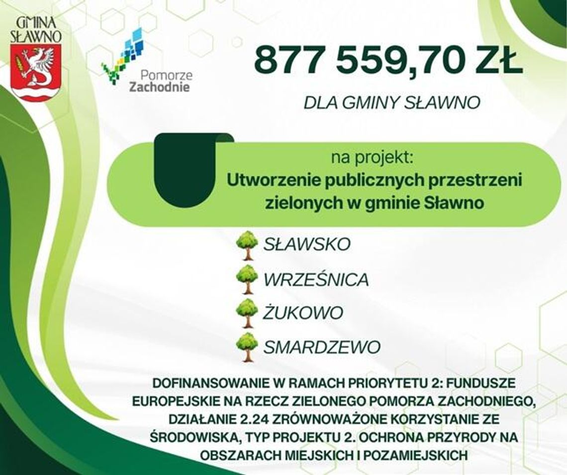 Zielono w Gminie Sławno