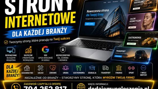 Strony internetowe dla firm od zakładania działalności