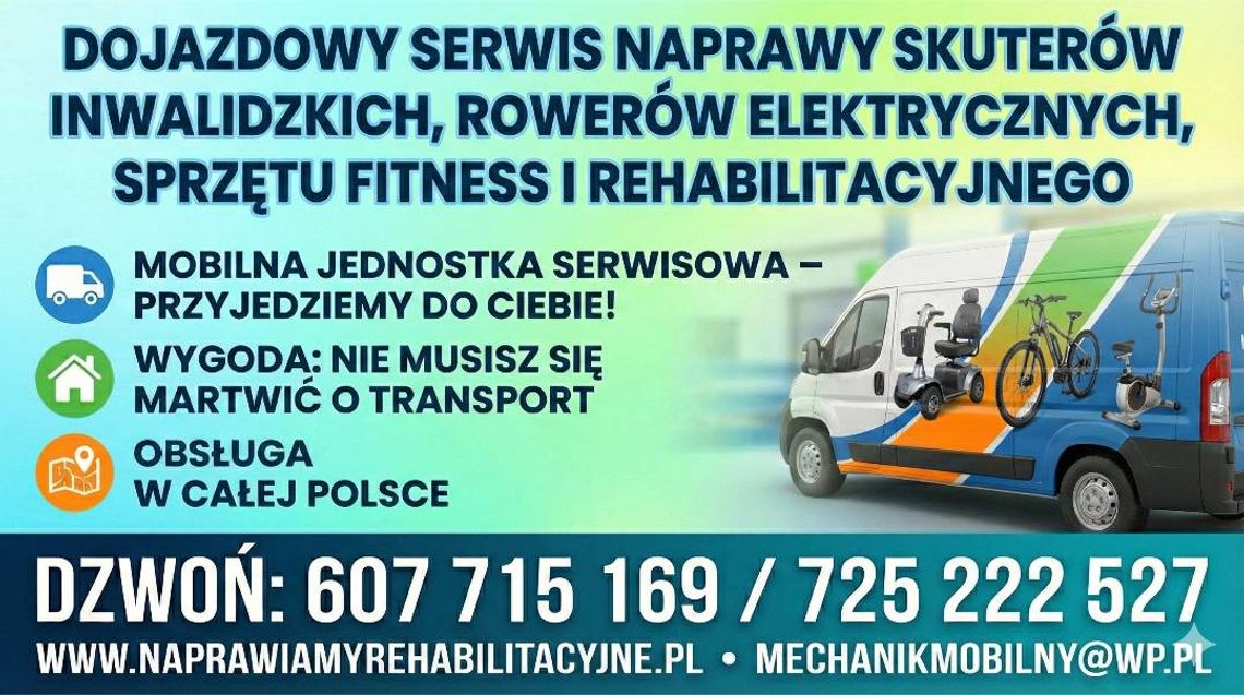 Naprawa sprzętu fitness, rehabilitacyjnego i rowerów z dojazdem Naprawa sprzętu fitness, rehabilitacyjnego i rowerów z dojazdem