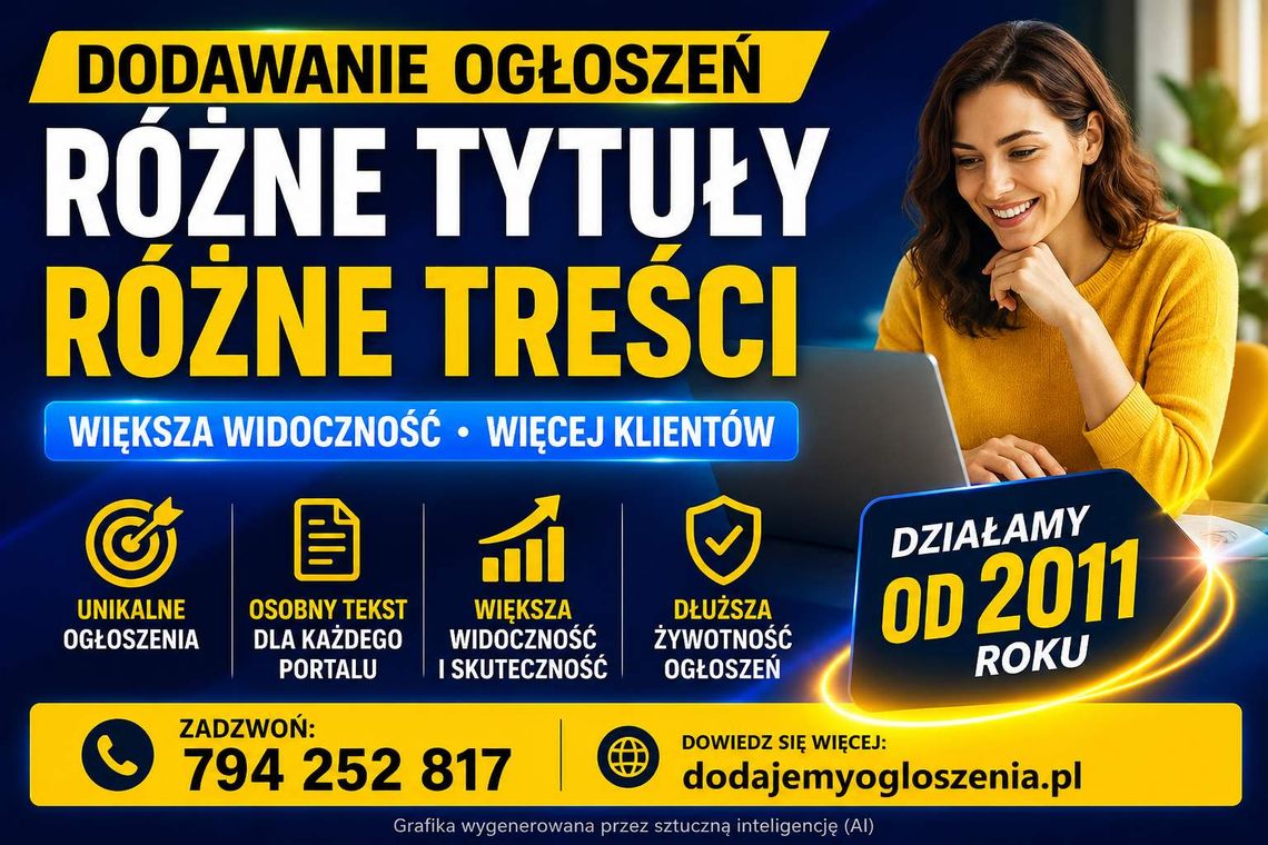 Publikacja ogłoszeń z unikalną treścią Publikacja ogłoszeń z unikalną treścią