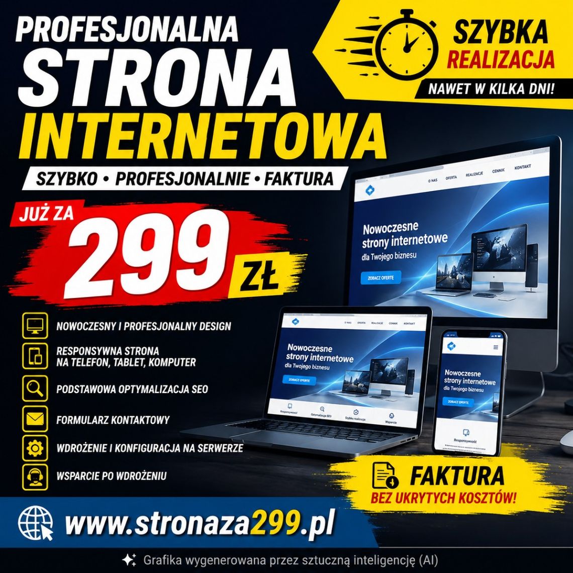 Strona internetowa ZA 299 ZŁ • FAKTURA | stronaza299.pl Strona internetowa ZA 299 ZŁ • FAKTURA | stronaza299.pl
