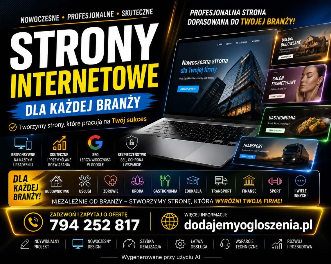 Strony internetowe dla firm od zakładania działalności Strony internetowe dla firm od zakładania działalności