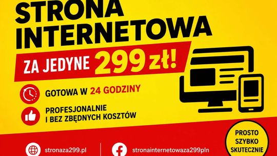 Strony internetowe dla działalności gospodarczej od 299 pln