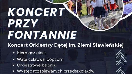 Sławno: Koncert przy fontannie