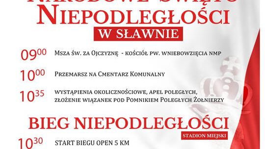 Sławno: Obchody Święta Niepodległości 11 listopada - program