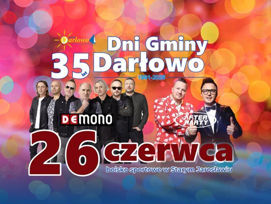 35 lat Gminy Darłowo – jubileusz pełen muzyki, emocji i wspólnej zabawy w Starym Jarosławiu