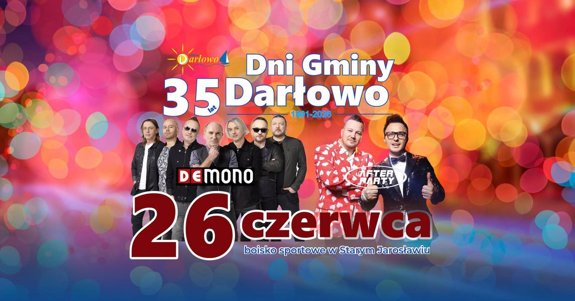 35 lat Gminy Darłowo – jubileusz pełen muzyki, emocji i wspólnej zabawy w Starym Jarosławiu 35 lat Gminy Darłowo – jubileusz pełen muzyki, emocji i wspólnej zabawy w Starym Jarosławiu