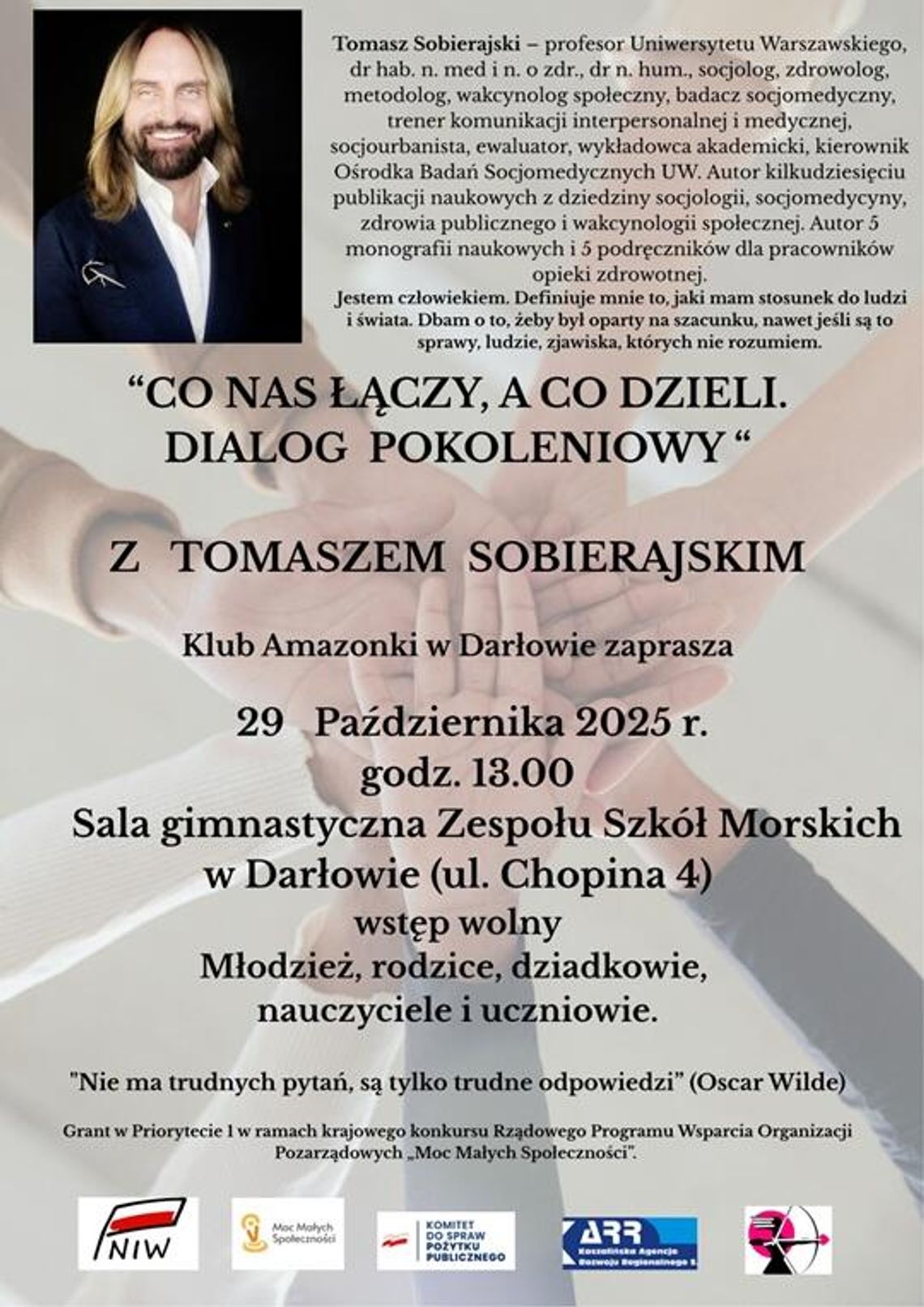 "Co nas łączy, a co dzieli. Dialog pokoleniowy" "Co nas łączy, a co dzieli. Dialog pokoleniowy"