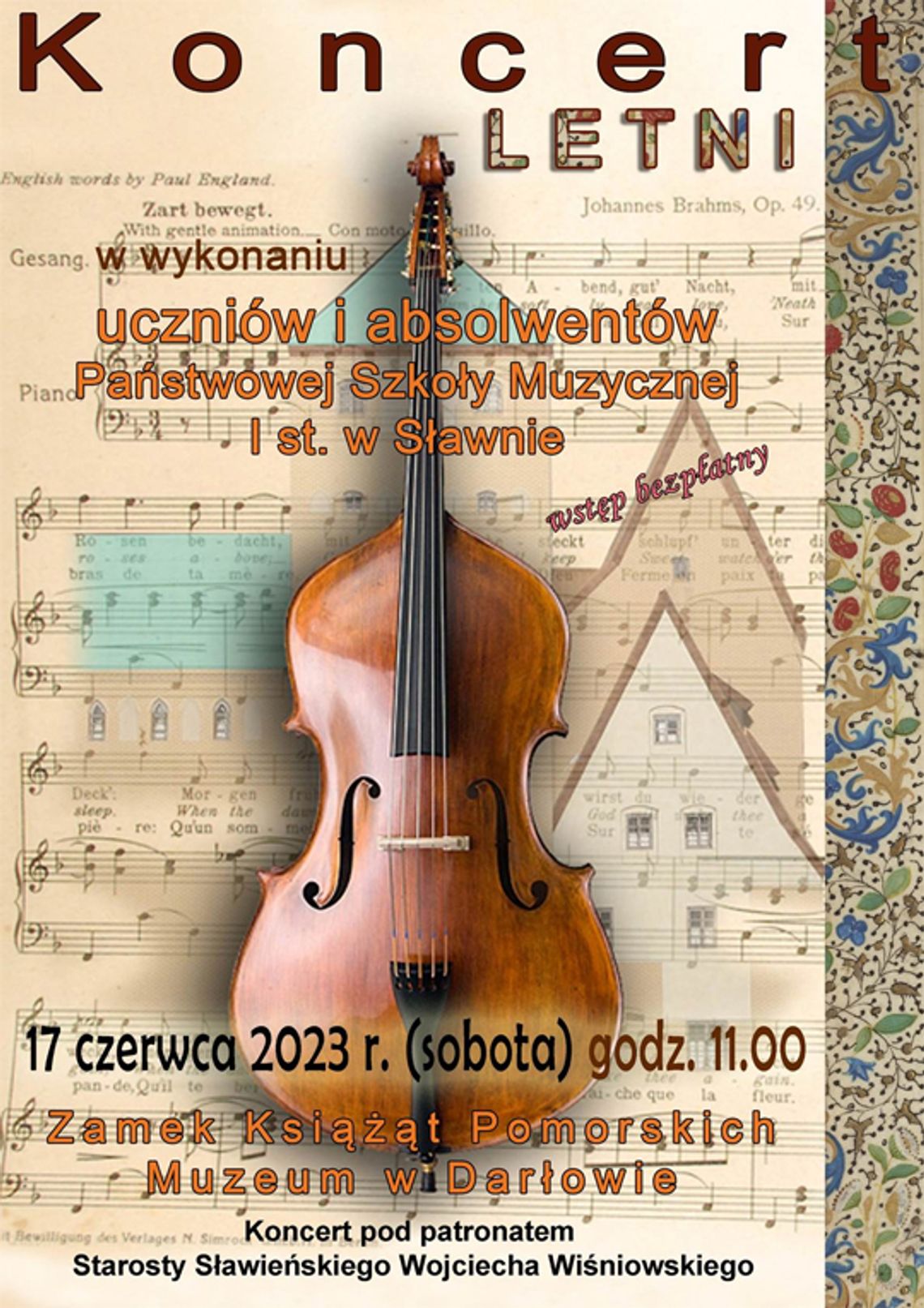 Darłowo: KONCERT LETNI w wykonaniu uczniów i absolwentów PSM I st. w Sławnie