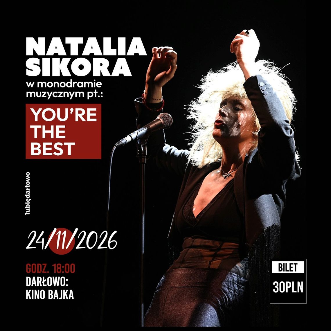 Natalia Sikora: „YOU’RE THE BEST” – muzyczny monodram o Tinie Turner w Kinie Bajka