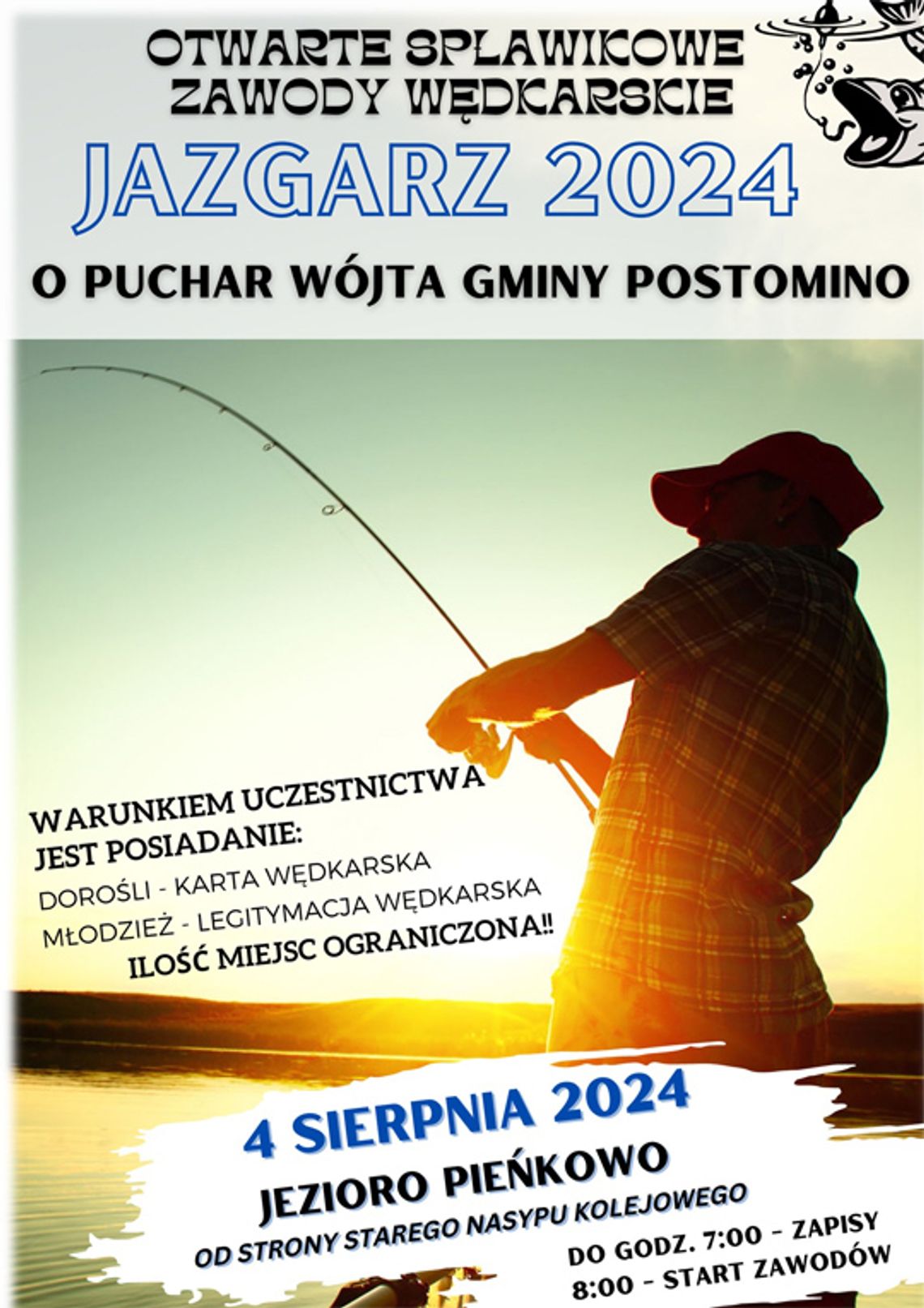 Pieńkowo: Otwarte zawody spławikowe o Puchar Wójta Gmina Postomino "Jazgarz 2024"