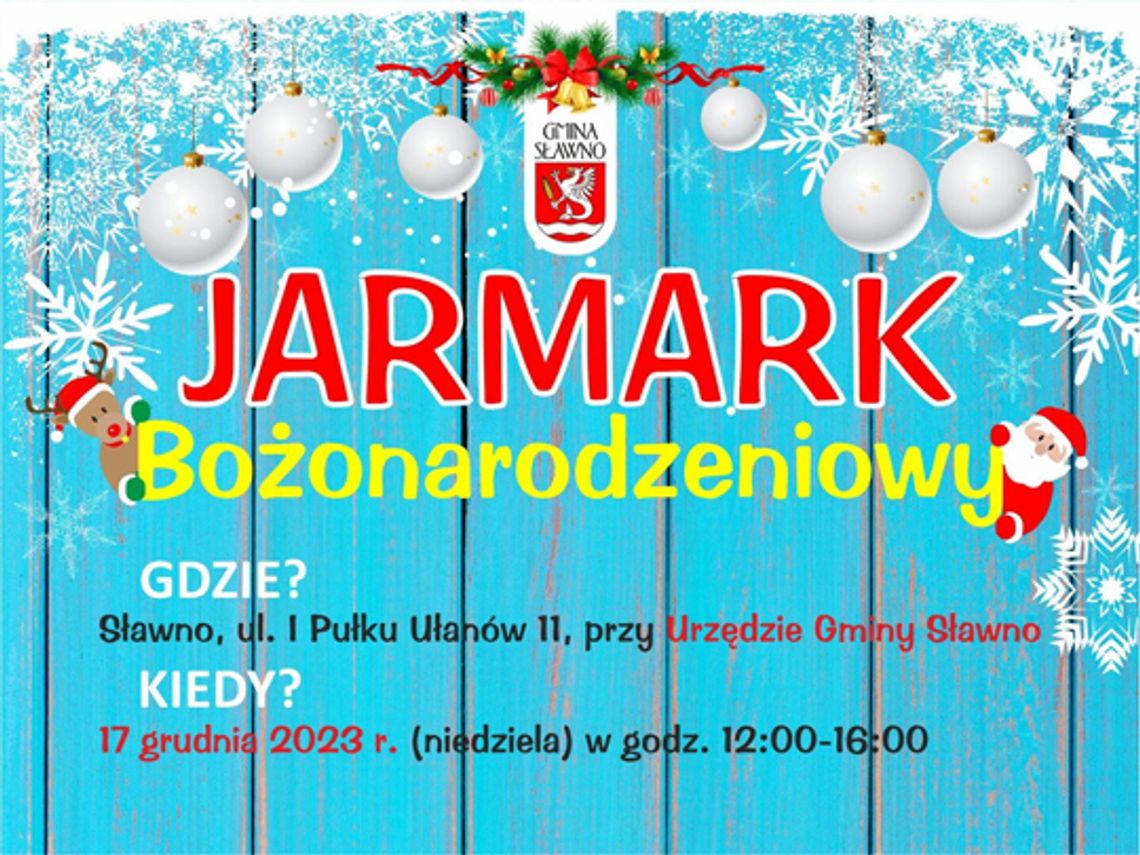 Sławno:  I Gminny Jarmark Bożonarodzeniowy