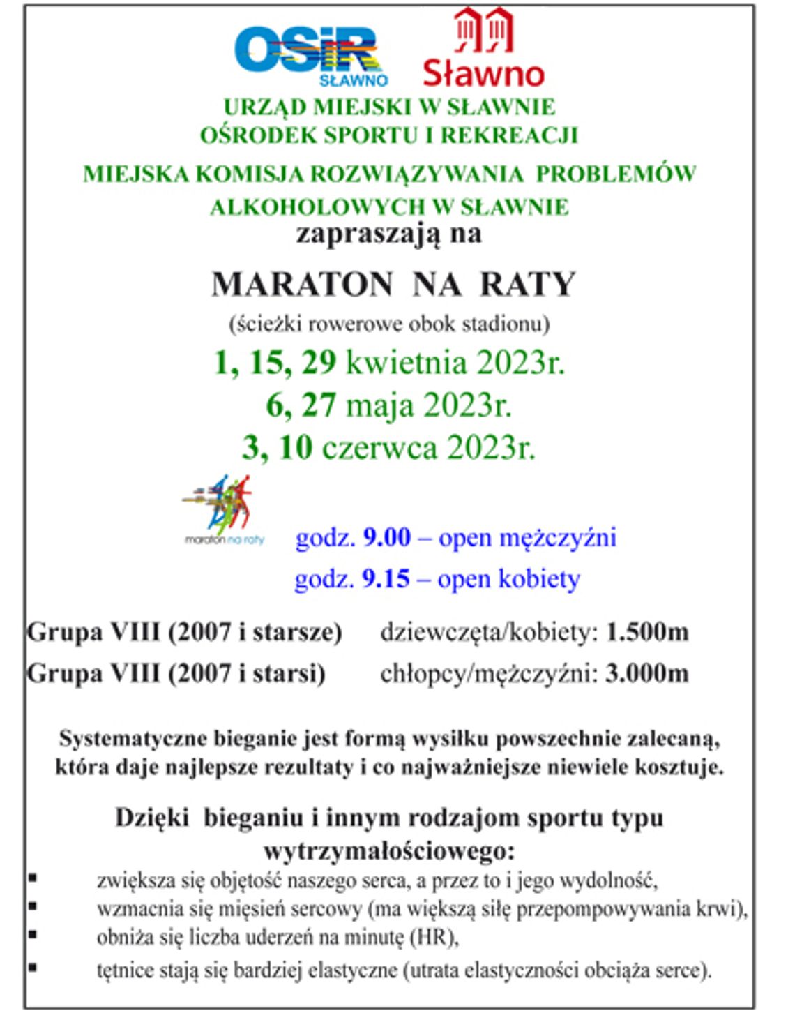 Sławno: MARATON  NA  RATY