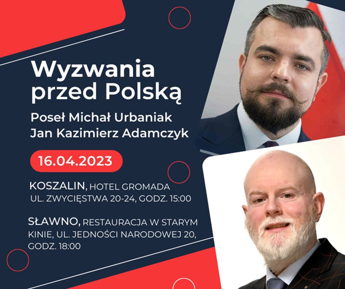 Sławno: Spotkanie z Posłem Michałem Urbaniakiem i Janem Adamczykiem