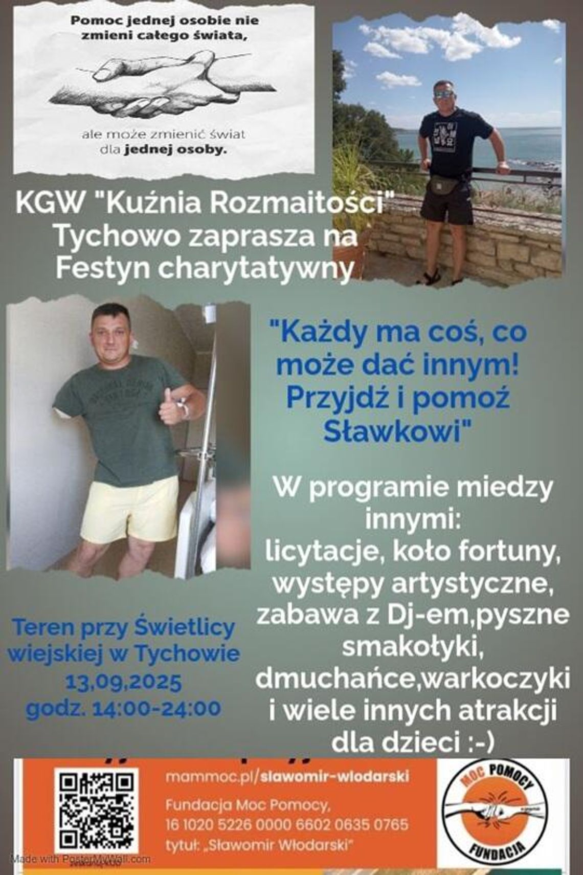 Tychowo: festyn charytatywny dla Pana Sławka