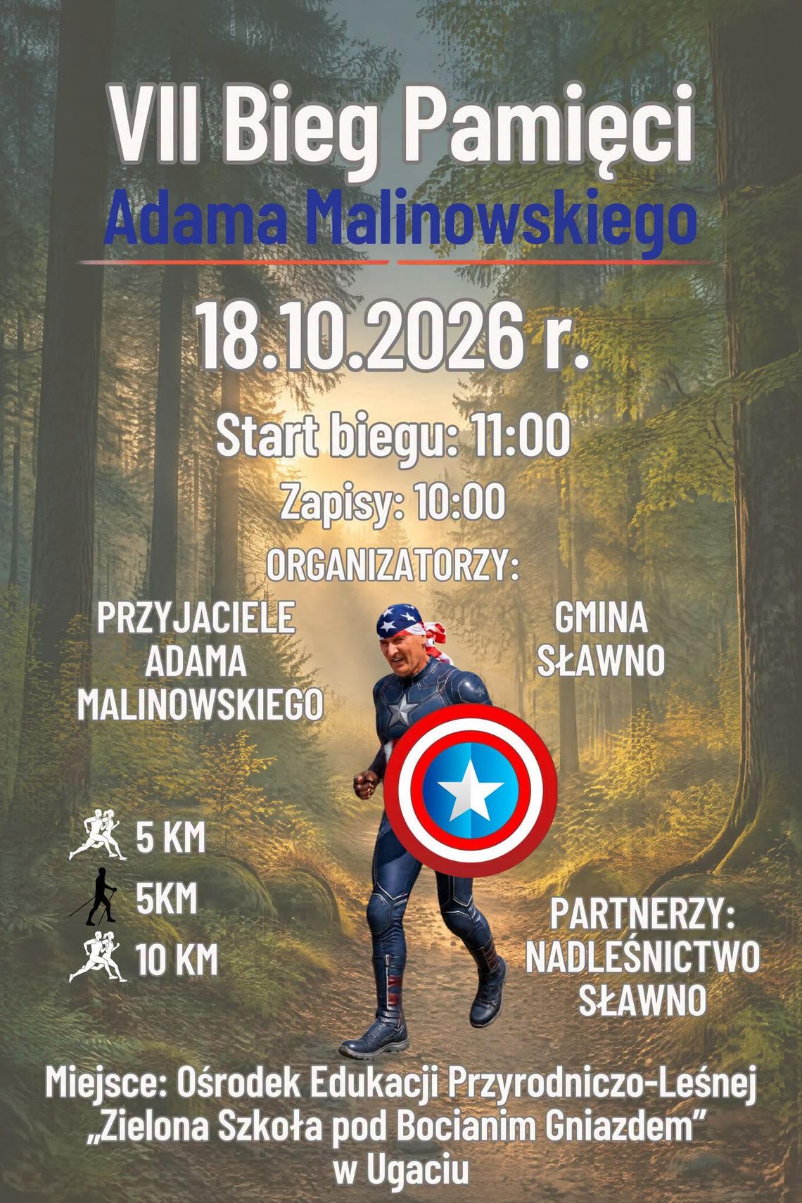 VII Bieg Pamięci Adama Malinowskiego znanego jako Kapitan Ameryka VII Bieg Pamięci Adama Malinowskiego znanego jako Kapitan Ameryka