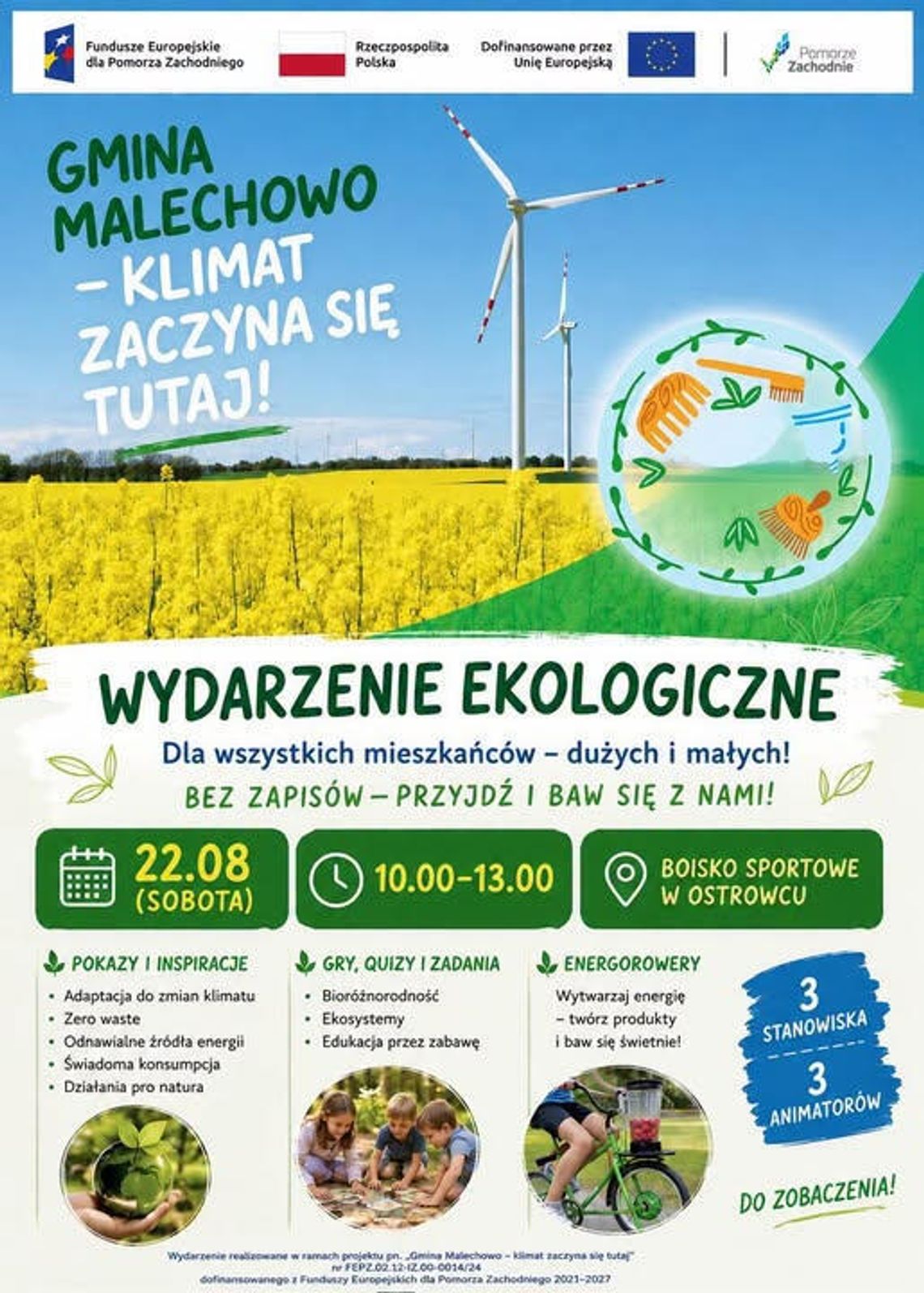 Wydarzenie ekologiczne w Ostrowcu: gry, quizy, energorowery i zero waste.