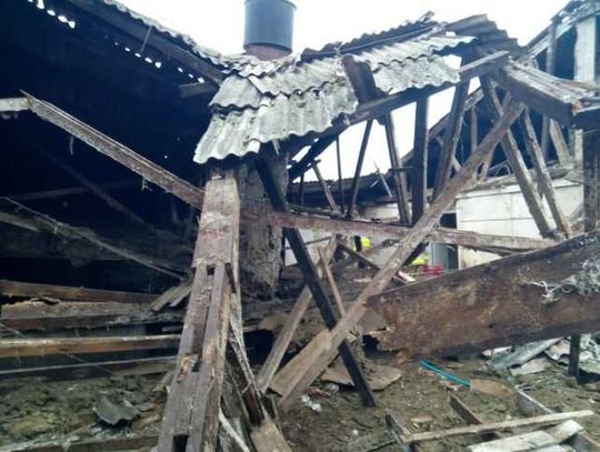 Nosalin: katastrofa budowlana w chlewni
