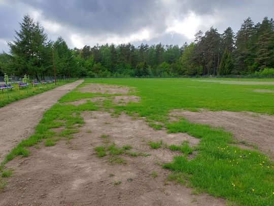 Boisko we Wrześnicy. Stan z dnia 23 kwietnia 2024 r.