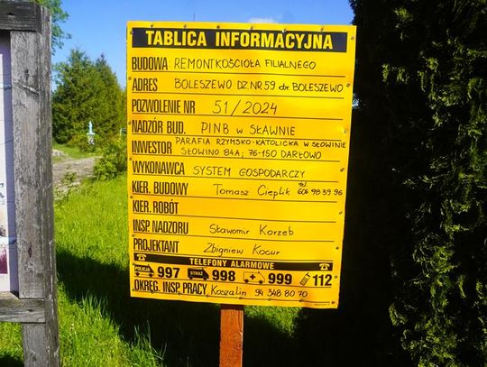 Boleszewo Remont kościoła i jego otoczenia