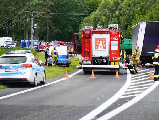 Niemica: Śmiertelne zderzenie TIR-ów