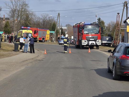 Sławsko: wypadek w centrum wsi